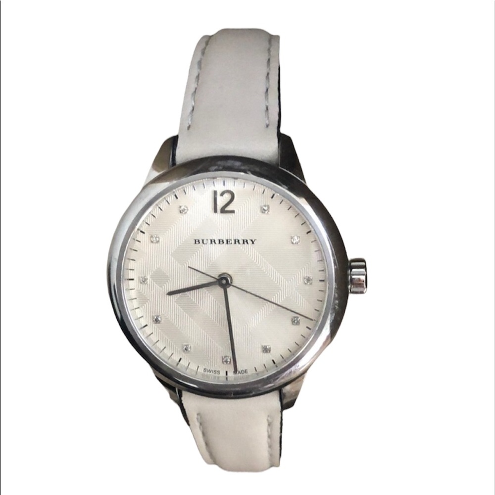 Burberry Women's Swiss Made Diamond Watch The Classic Round